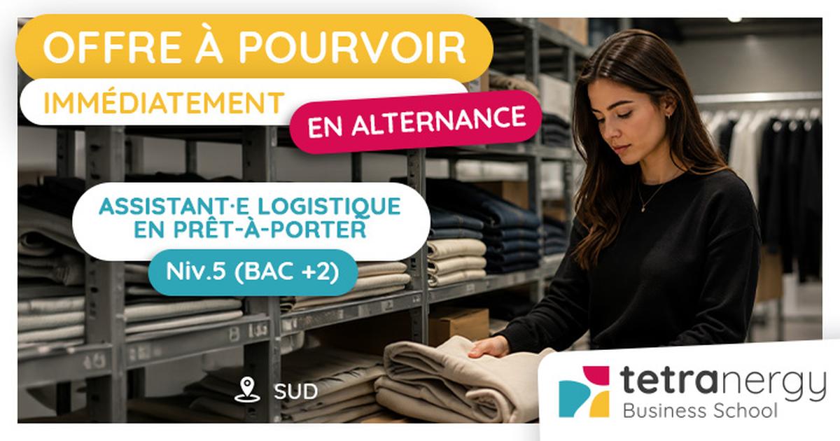 ASSISTANT·E LOGISTIQUE EN PRÊT A PORTER (Saint-Pierre)