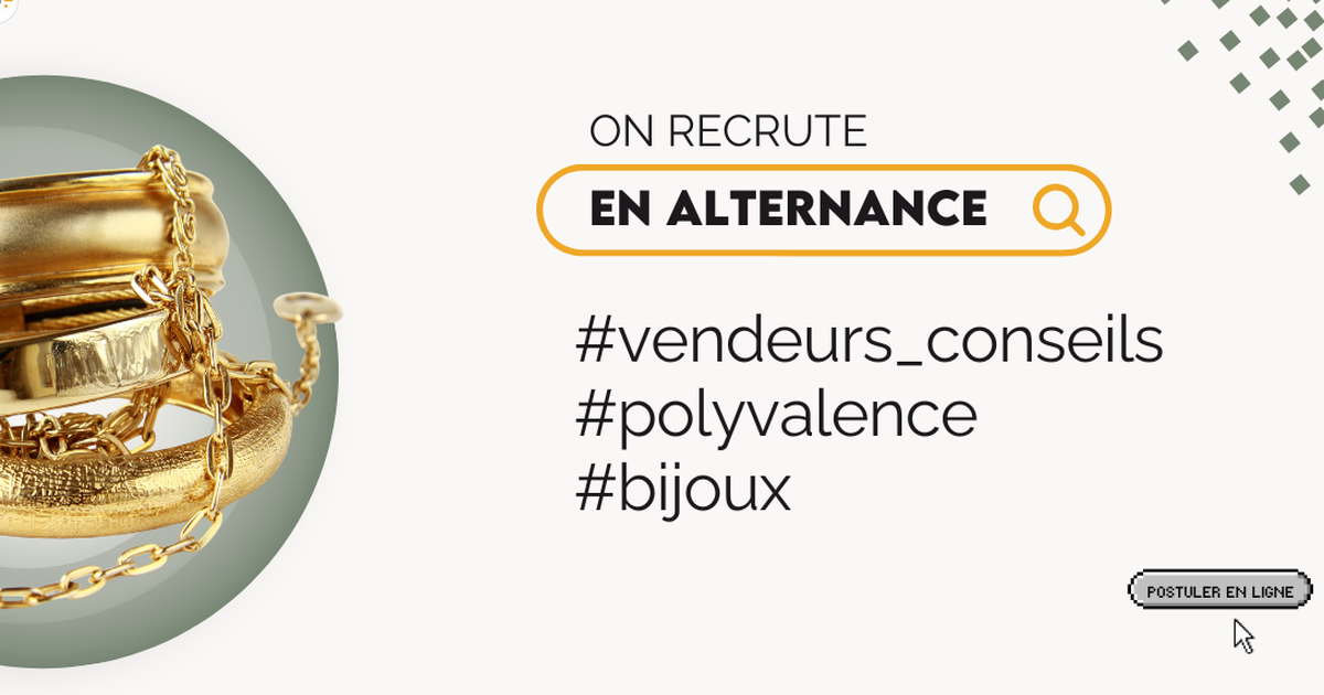 Vendeur en bijouterie (H/F) ORLEANS / Alternance
