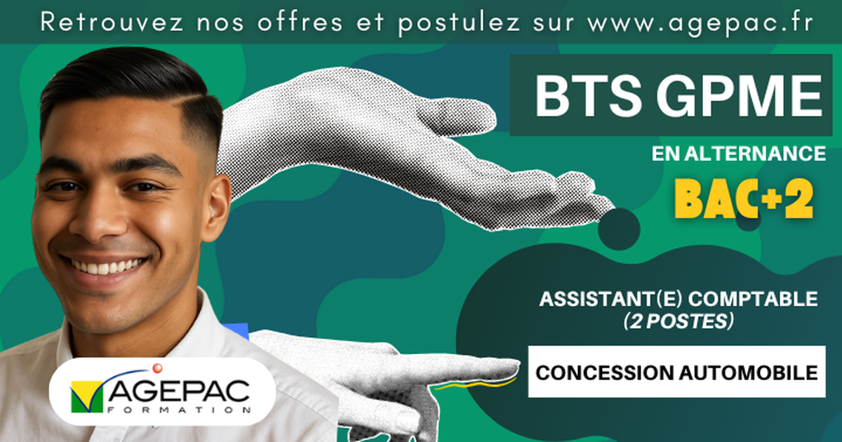 ASSISTANT(E) COMPTABLE (H/F) - BTS GPME EN ALTERNANCE – Concession Automobile - 2 postes  | REF953