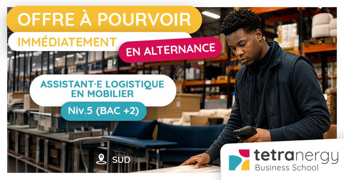 ASSISTANT·E LOGISTIQUE EN MOBILIER (Saint-Louis - Saint-Pierre - Le Tampon)
