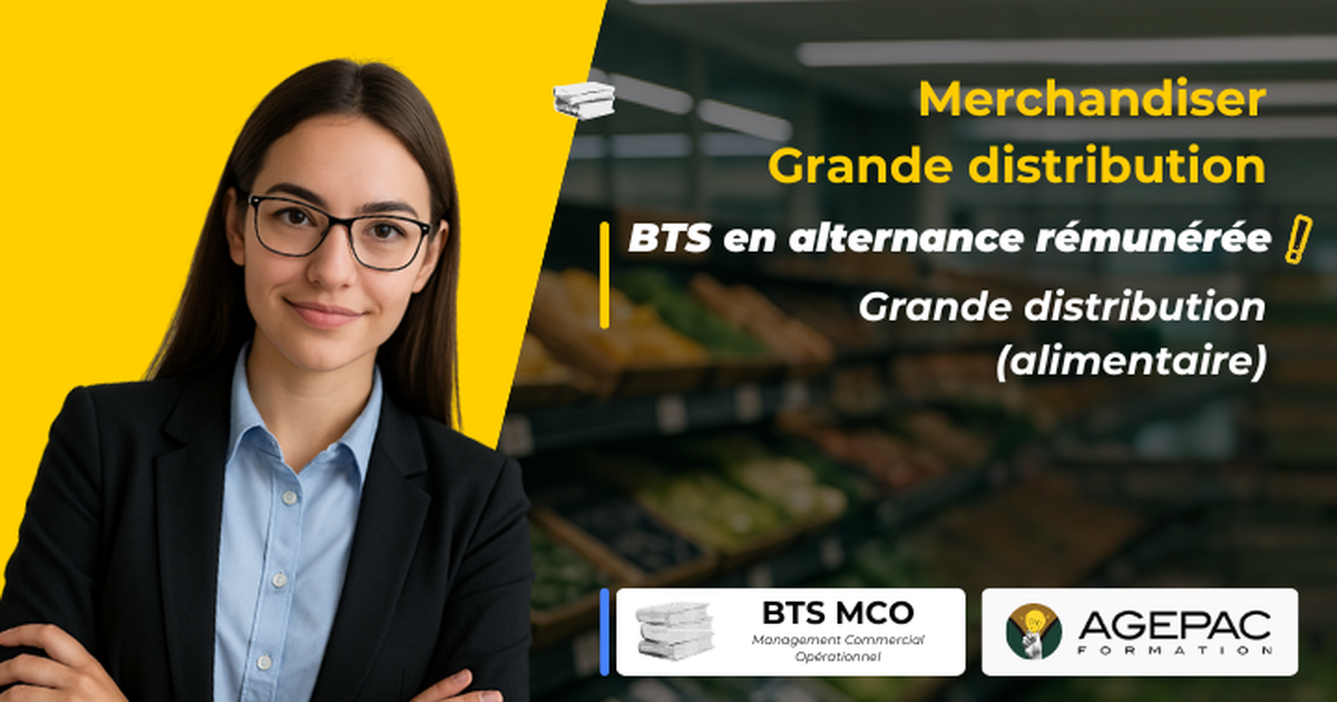 Merchandiser en Grande Distribution  (H/F) - BTS MCO en alternance | REF00481
