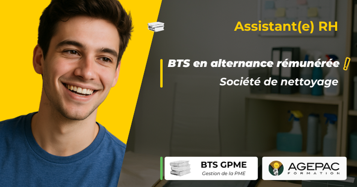 Assistant(e) RH / Gestion du Personnel (H/F) - BTS GPME EN ALTERNANCE - Société de Nettoyage Professionnel  | REF9841