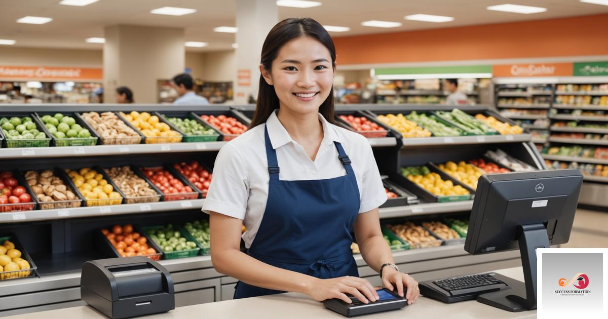Hôte de caisse H/F en grande distribution en contrat d'apprentissage