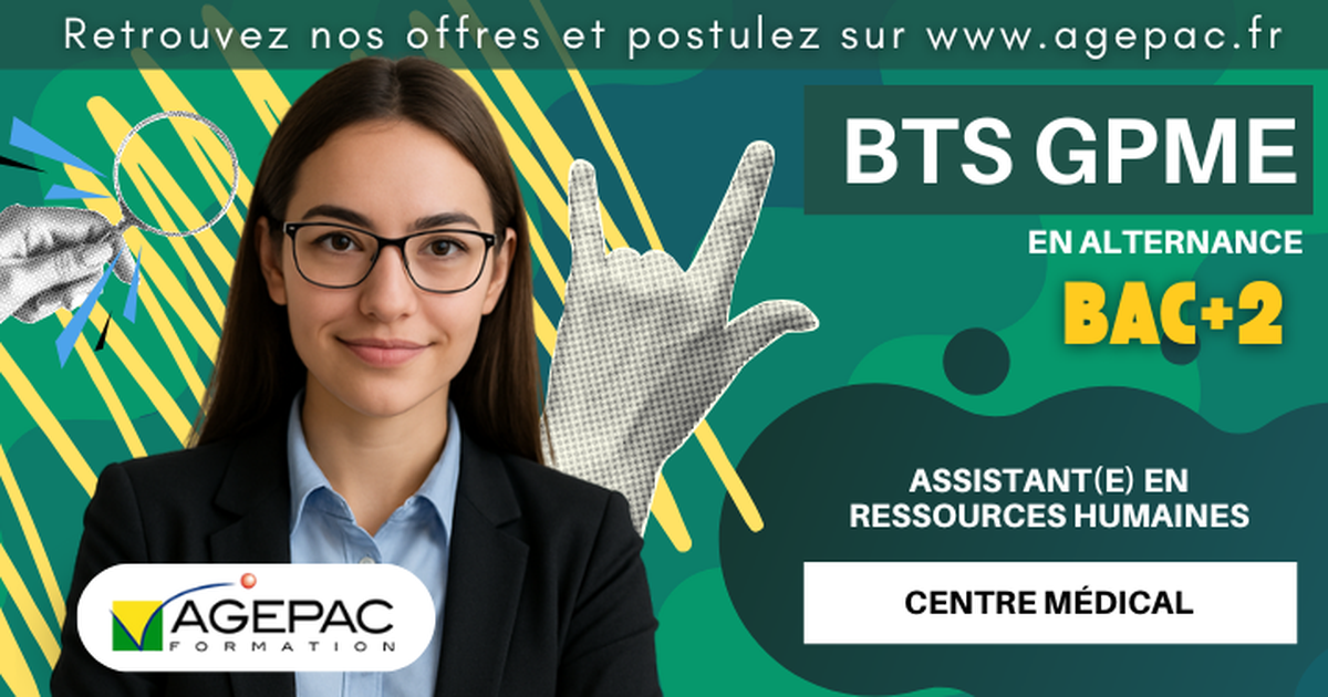 Assistant(e) en Ressources Humaines (H/F) - BTS GPME en Alternance au sein d'un Centre Médical | REF957