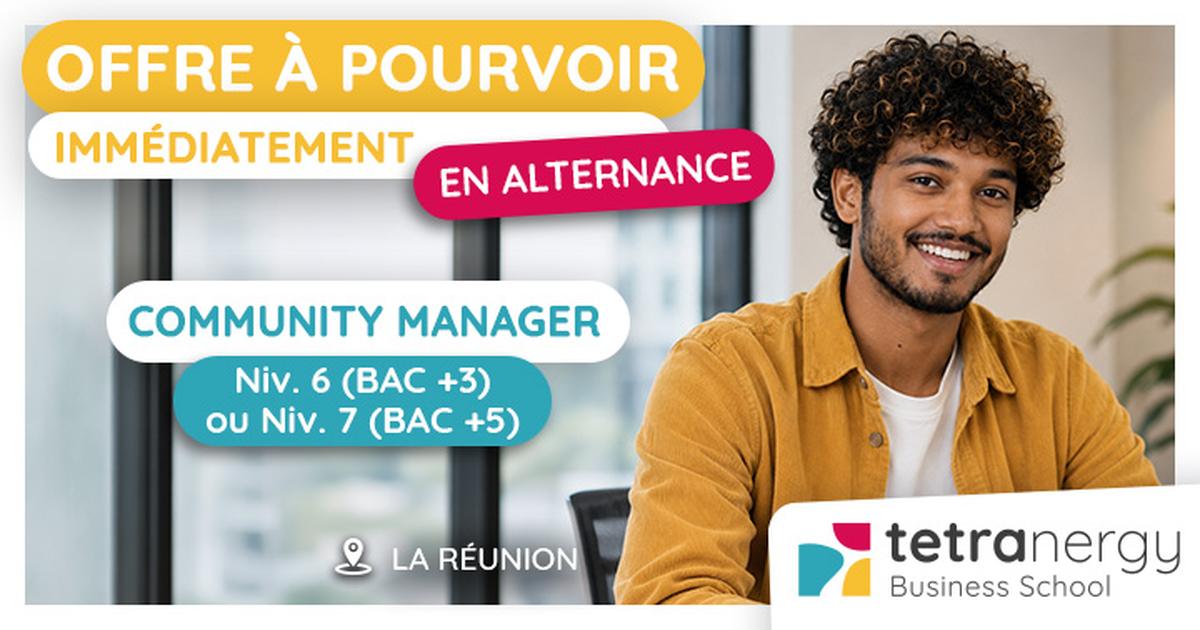 COMMUNITY MANAGER F/H (La Réunion)