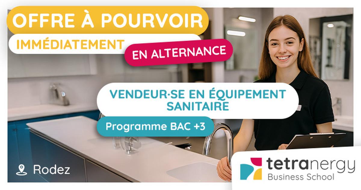 VENDEUR·SE EN ÉQUIPEMENT SANITAIRE (Rodez)
