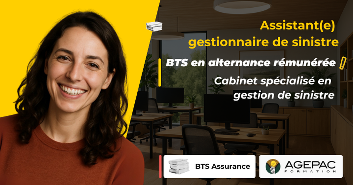 Assistant(e) Gestionnaire de Sinistres Junior (H/F) en Assurance - BTS Assurance en Alternance  | REF00352