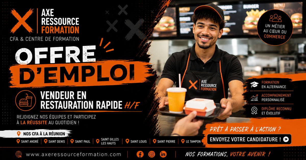Vendeur en restauration rapide H/F