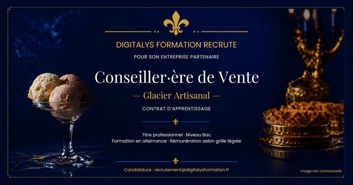 Offre d'Apprentissage – Conseiller(ère) de Vente en Glacier (H/F)
