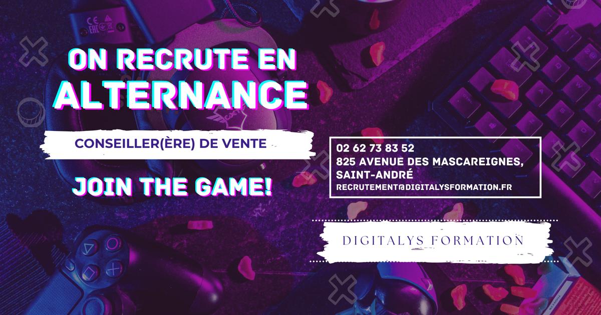 RECHERCHE Apprenti(e)en ALTERNANCE  Conseiller(ère) de Vente (Centre de loisirs –  Saint Denis  H/F