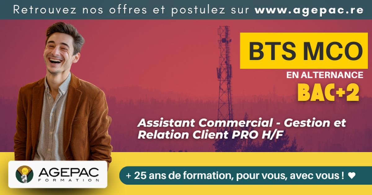 Assistant Commercial - Gestion et Relation Client PRO PME (H/F) - BTS MCO en alternance