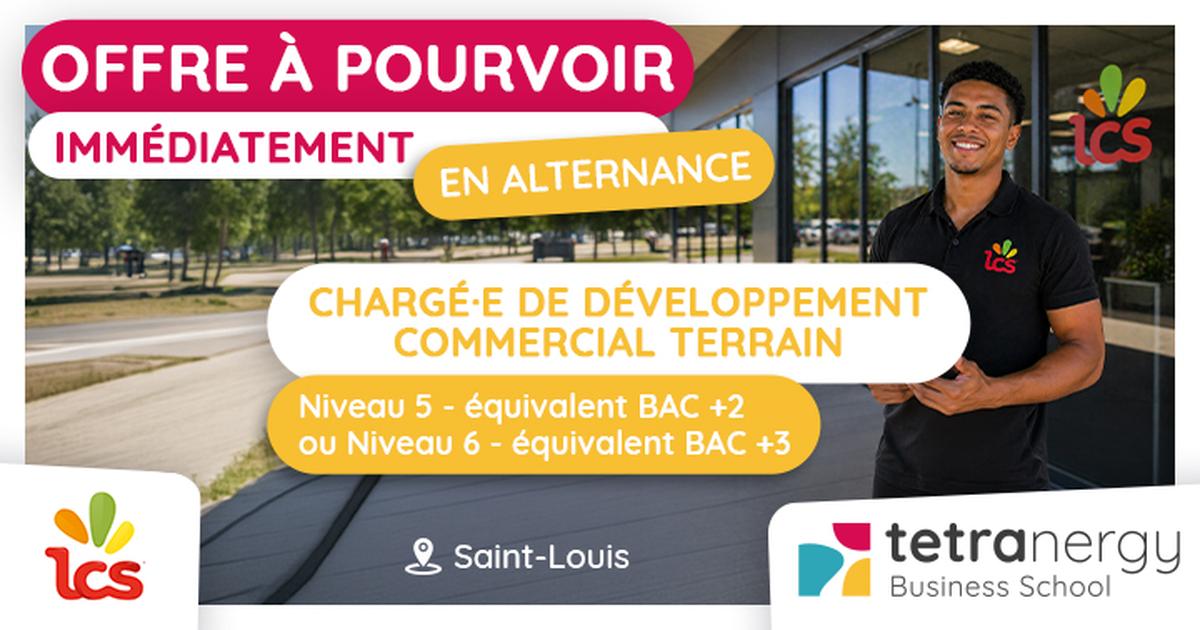 CHARGÉ·E DE DÉVELOPPEMENT COMMERCIAL (Saint-Louis)