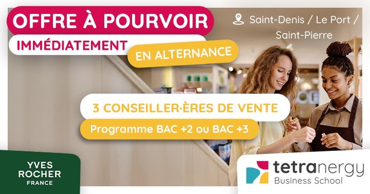 3 CONSEILLER·ÈRES DE VENTE EN COSMÉTIQUES (Saint-Denis / Le Port / Saint-Pierre)