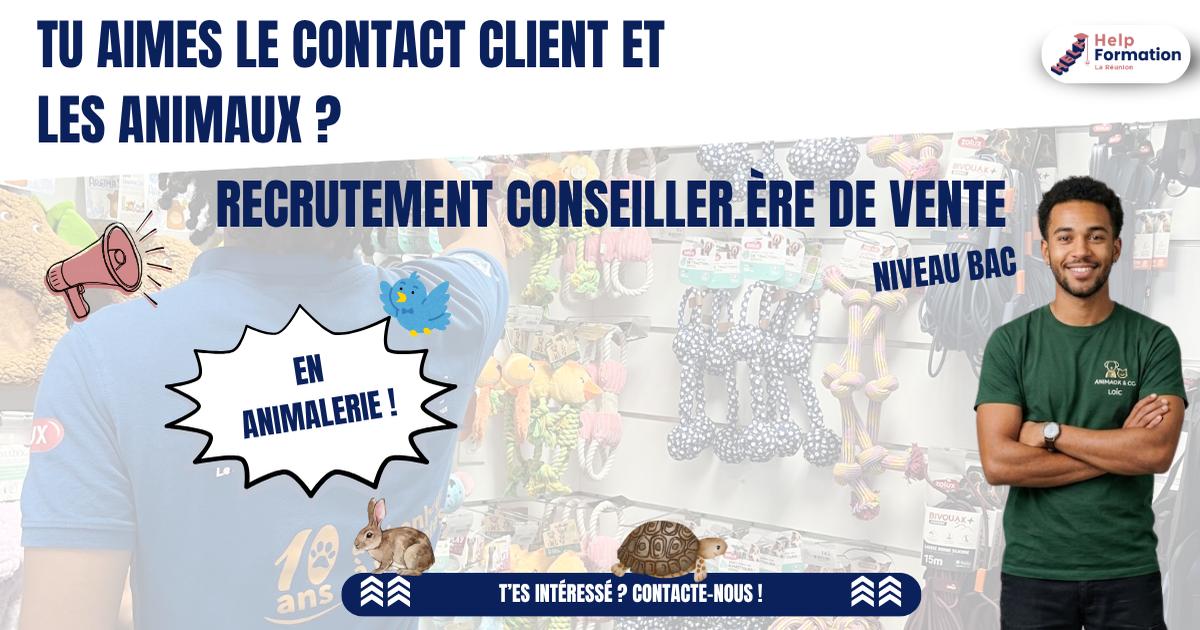 Conseiller de Vente en animalerie H/F (contrat en apprentissage) (09/09/2026)