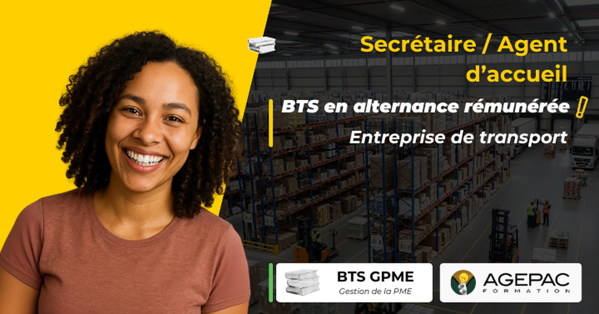Agent d’Accueil et Secrétariat – Entreprise Logistique et Transport (H/F) - BTS GPME EN ALTERNANCE | REF9664