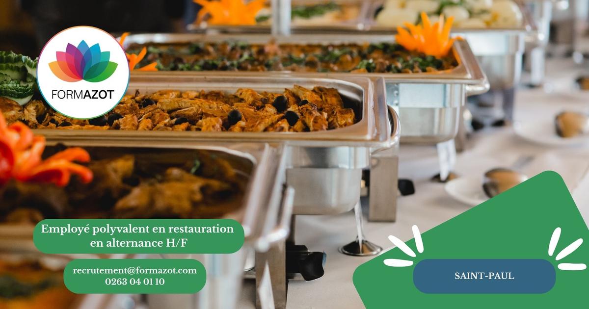 Employé polyvalent en restauration en alternance H/F - (Saint Paul et Le Guillaume)