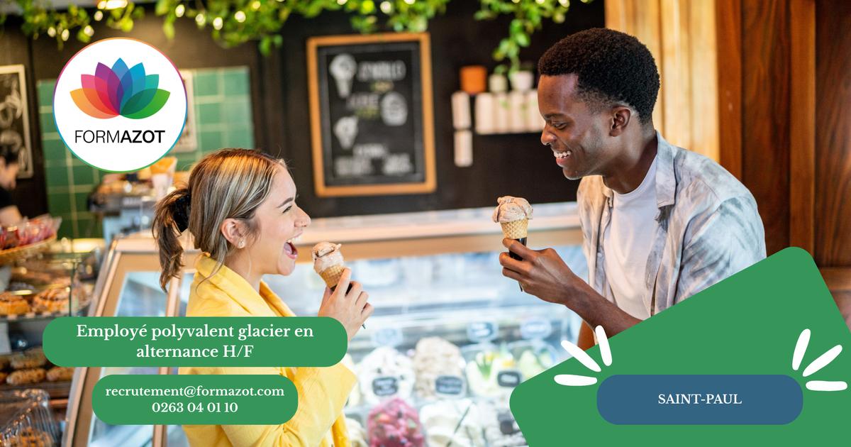 Employé polyvalent glacier en alternance H/F - (Saint-Paul)