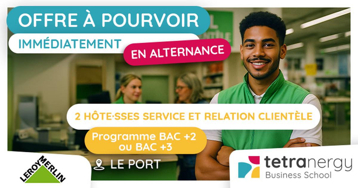 2 HÔTE·SSES SERVICE ET RELATION CLIENTÈLE (Le Port)