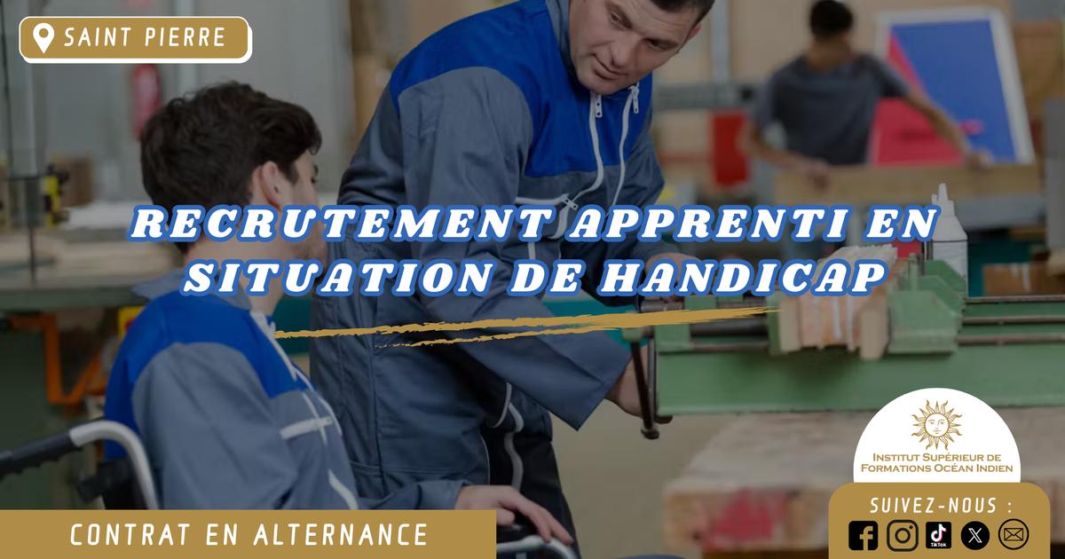 [CCAS de Saint Pierre] Recrutement apprenti en situation de handicap