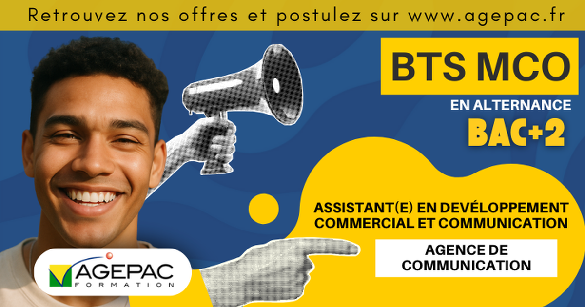 Assistant(e) en développement commercial et communication (H/F) - BTS MCO en Alternance au sein d'une Agence de Communication | REF954