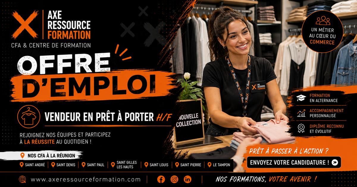 Vendeur en prêt-à-porter H/F