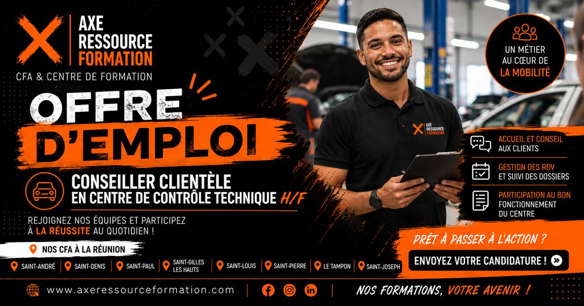 Conseiller clientèle en centre de contrôle technique H/F