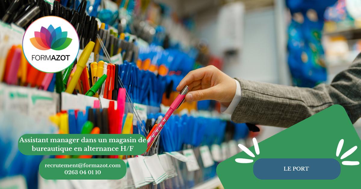 Assistant manager en magasin de bureautique en alternance H/F - (Le Port)