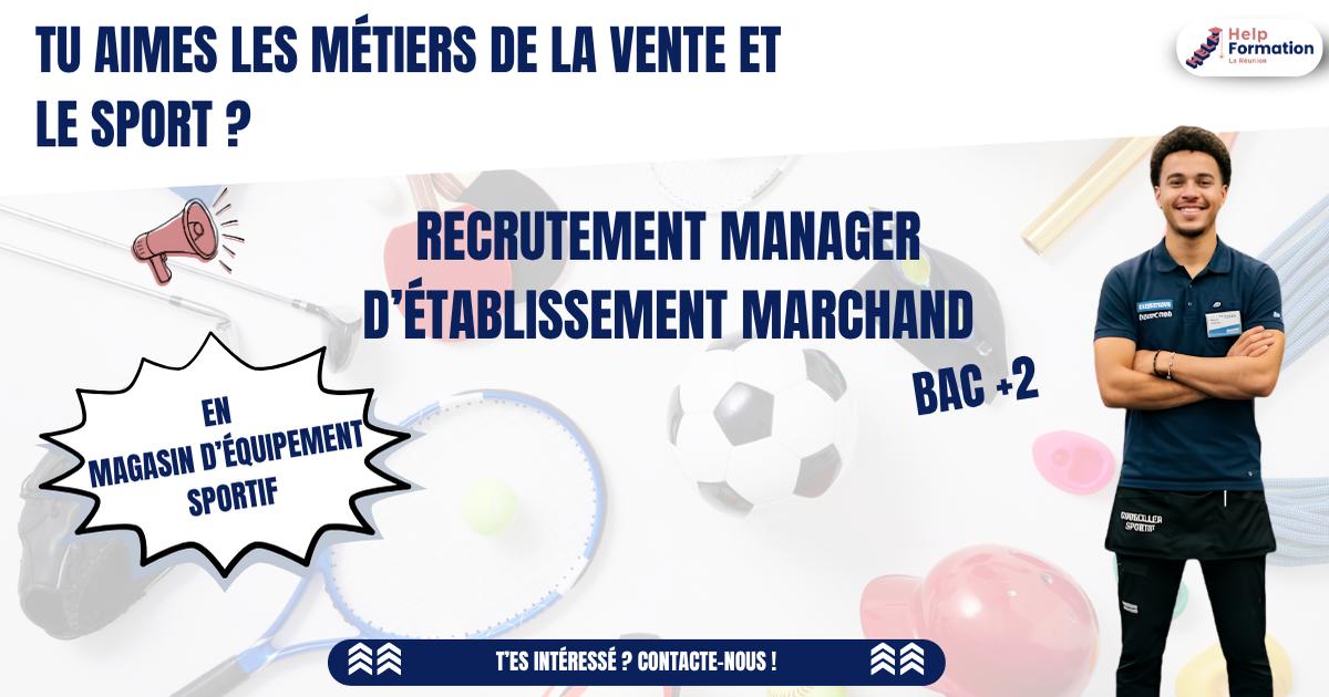 Manager d'Établissement Marchand en magasin d'équipement sportif H/F (contrat d'apprentissage) 09/09/2026