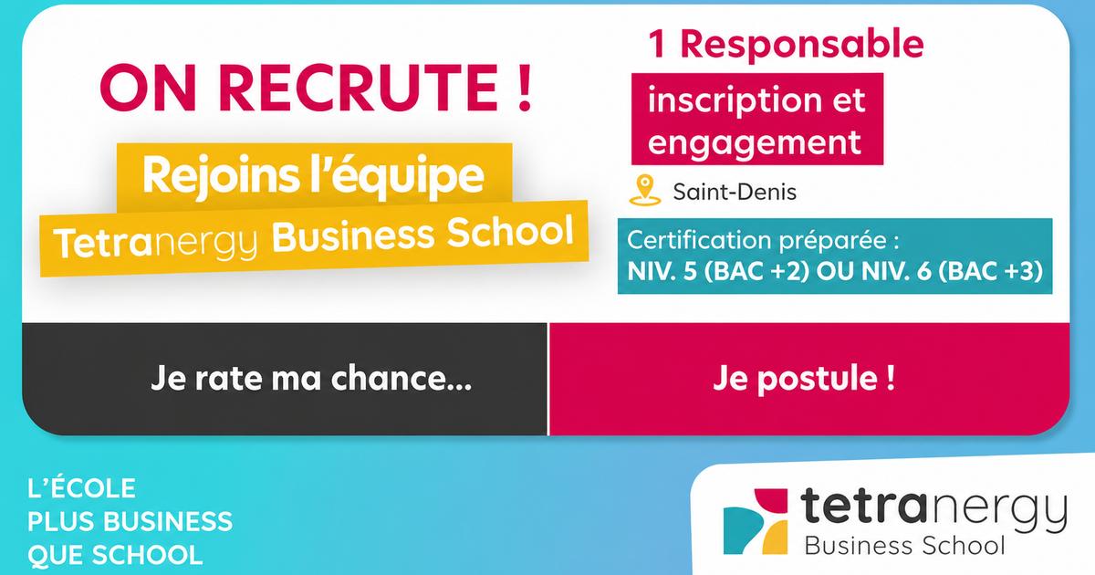 RESPONSABLE INSCRIPTION & ENGAGEMENT (Saint-Denis)