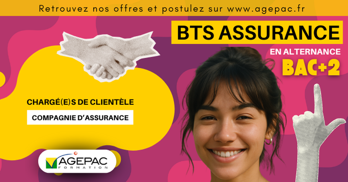 2 Chargé(e)s de Clientèle en Assurance (H/F) - BTS Assurance en Alternance au sein d'une Entreprise d'Assurance | REF0032