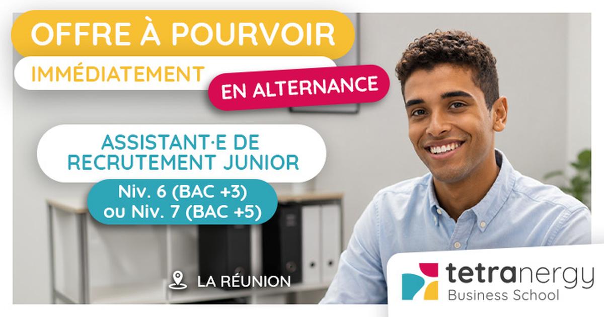 ASSISTANT·E DE RECRUTEMENT JUNIOR (La Réunion)