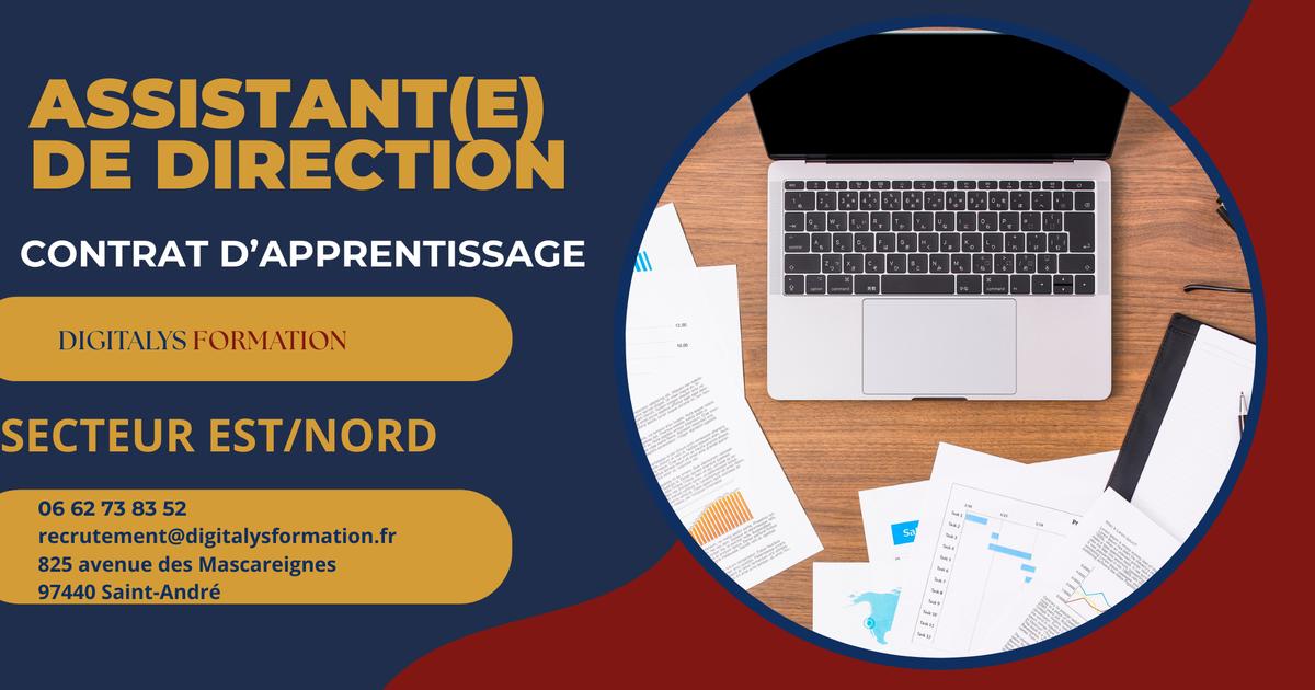 NOUS RECHERCHONS EN CONTRAT APPRENTISSAGE UN  ASSITANT DE DIRECTION  H/F