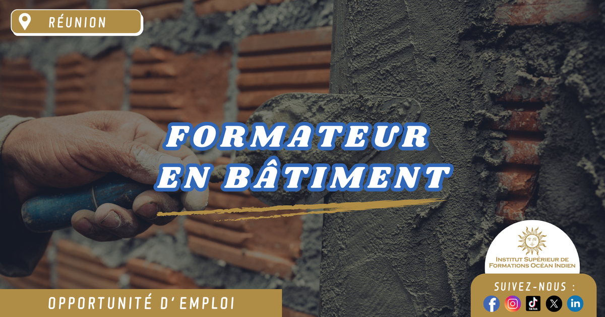 Formateur en Bâtiment H/F