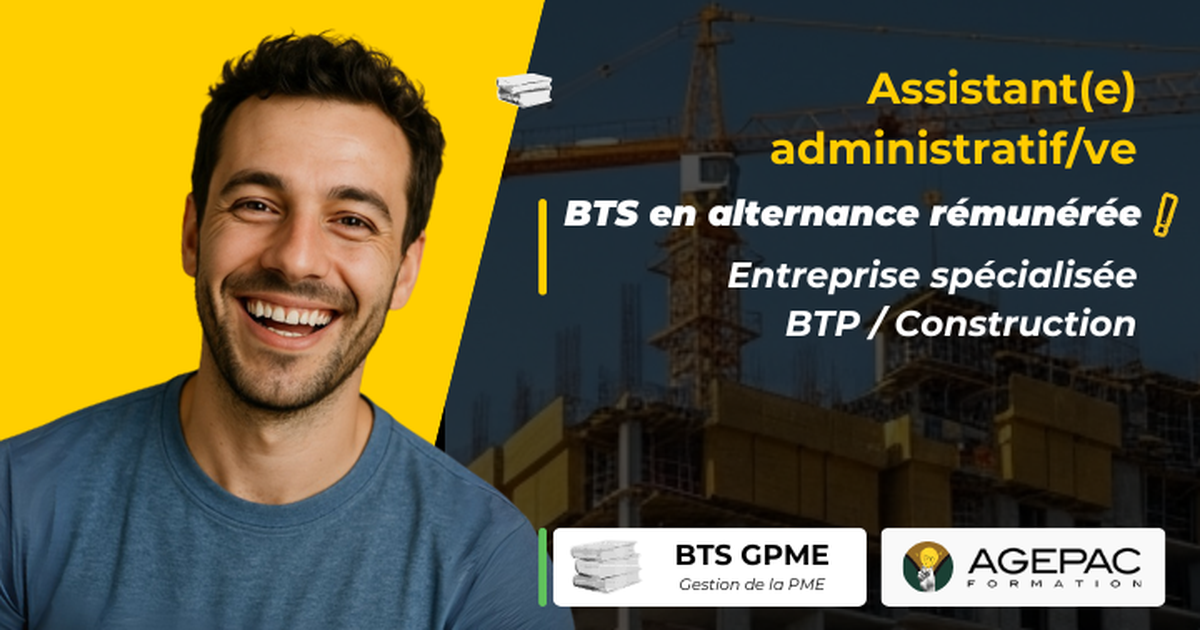 Secrétaire Administratif(ve) (H/F) - BTS GPME en Alternance au sein d'une entreprise du BTP | REF8003