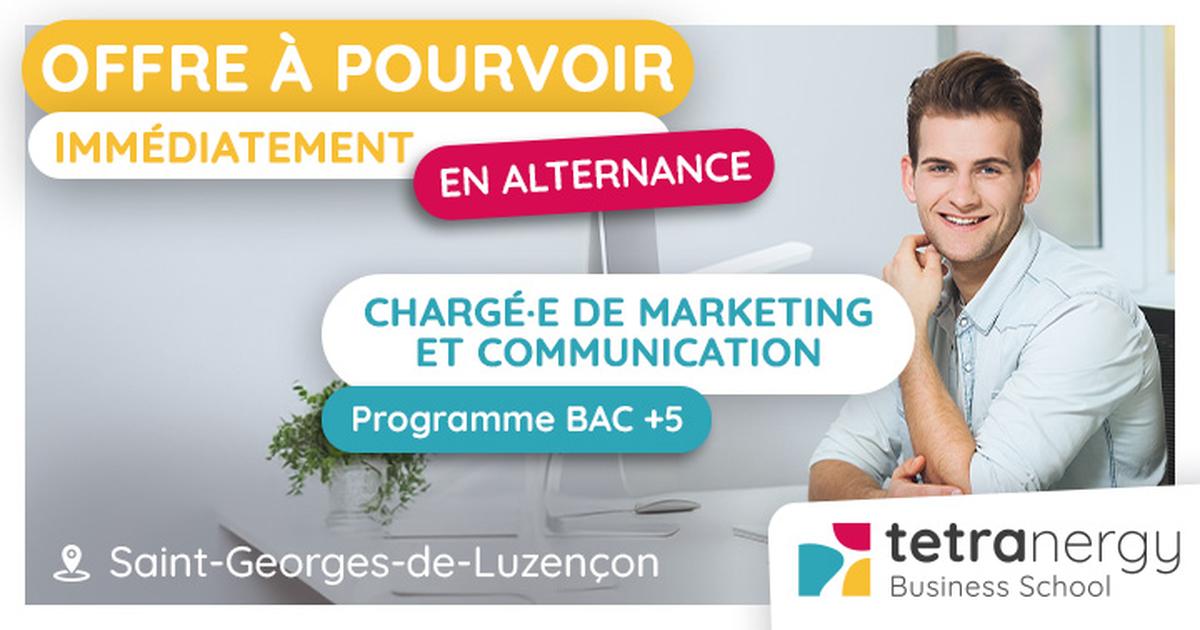 CHARGÉ·E  DE MARKETING & COMMUNICATION (Saint-Georges-de-Luzençon)
