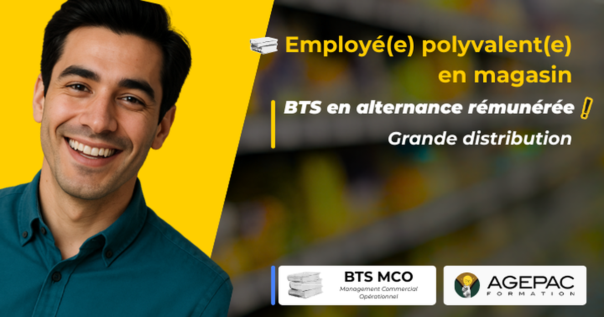 Employé(e) Polyvalent(e) en Grande Surface (H/F) - BTS MCO en alternance dans une Grande Surface | REF00601