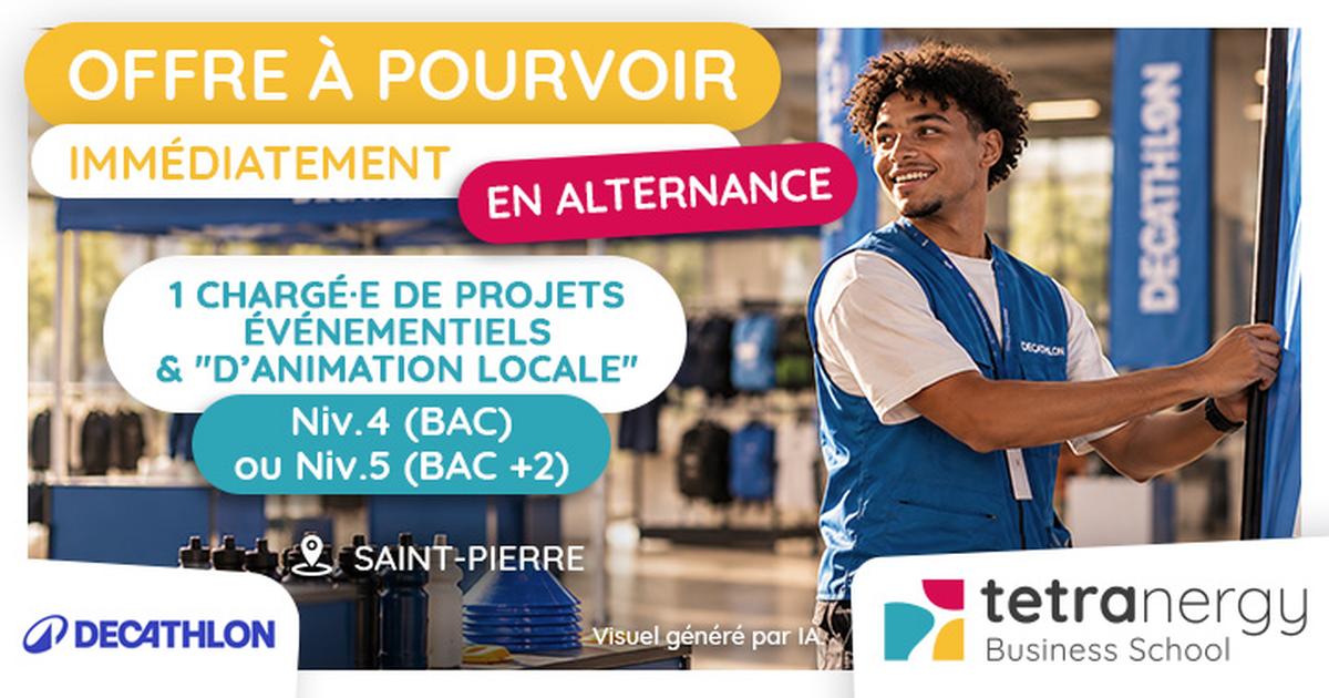 CHARGÉ·E DE PROJET ÉVÈNEMENTIELS & "D'ANIMATION LOCALE" (Saint-Pierre)