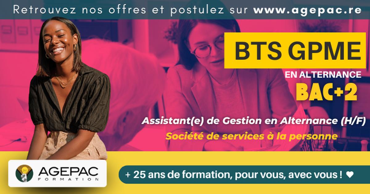 Assistant(e) de Gestion en Alternance - Société de services à la personne - BTS GPME en alternance