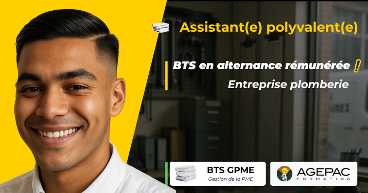 Assistant(e) Polyvalent(e) – Entreprise de Plomberie (H/F) - BTS GPME en Alternance | REF00211