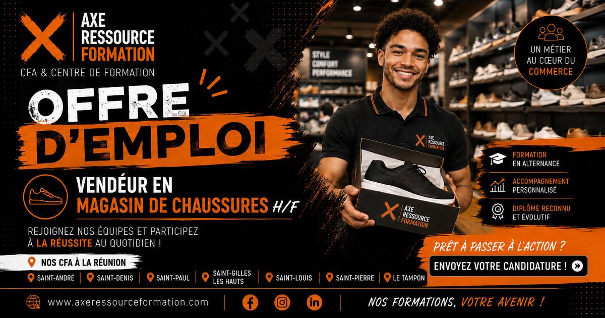 Vendeur en magasin de chaussures H/F