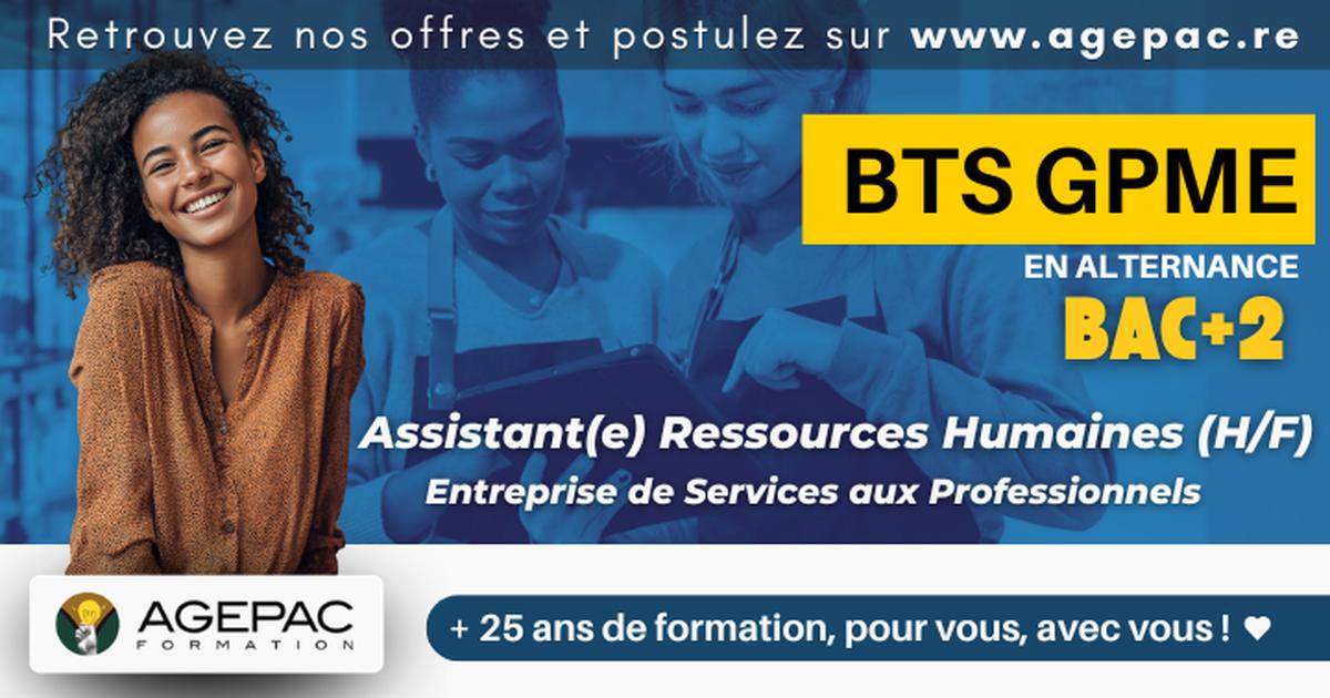Assistant(e) Ressources Humaines (H/F) dans une entreprises de services aux professionnels - BTS GPME en Alternance