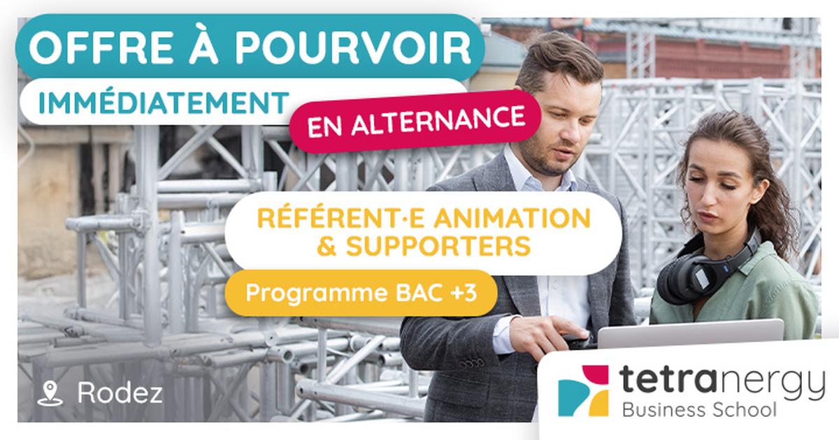 RÉFÉRENT·E ANIMATION ET SUPPORTERS (Rodez)