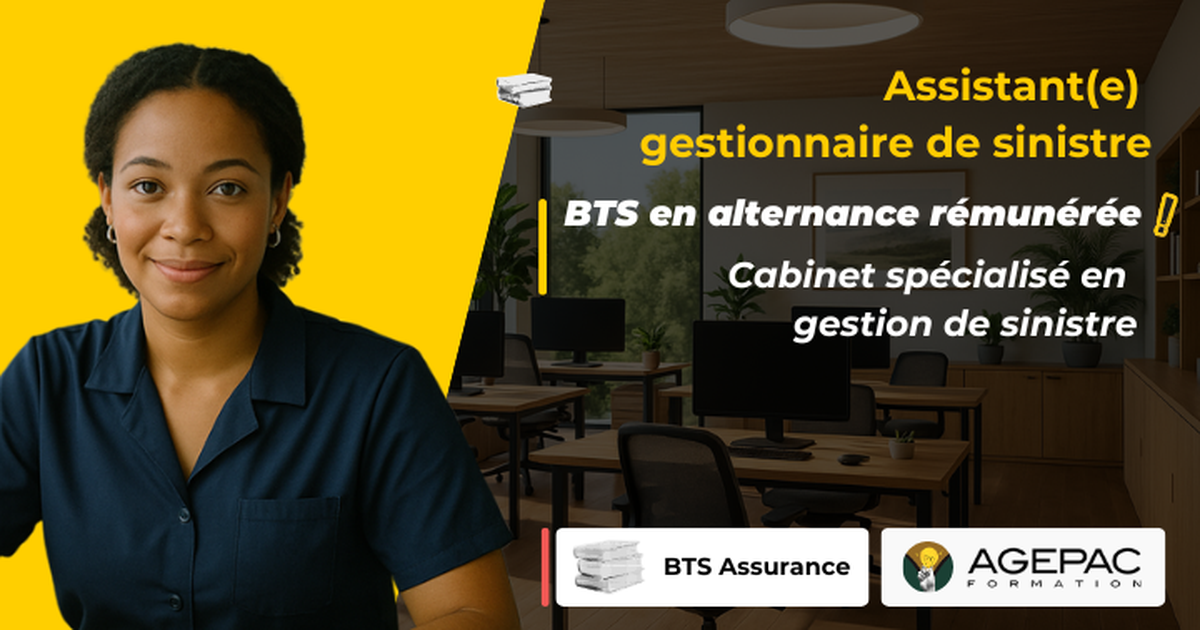 Assistant(e) Gestionnaire de Sinistres Junior (H/F) en Assurance - BTS Assurance en Alternance  | REF00353