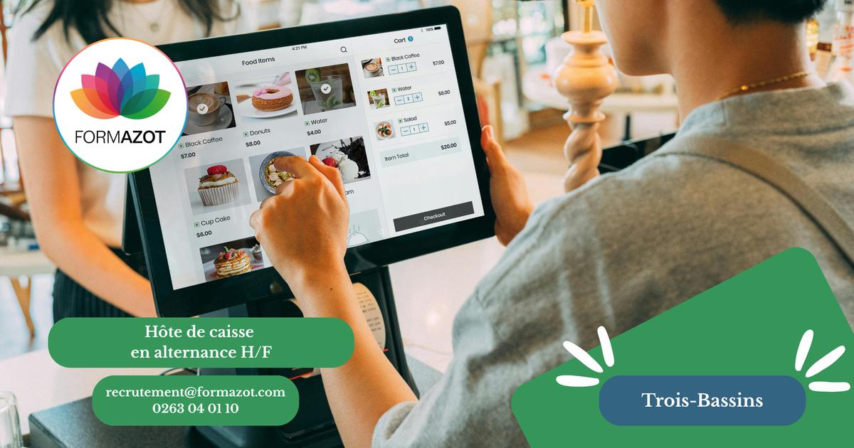 Hôte de caisse en grande surface en alternance H/F - Trois-Bassins les Hauts