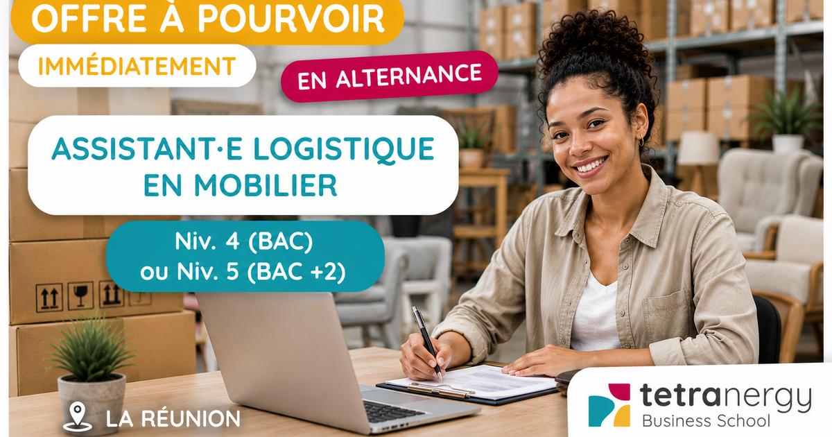 ASSISTANT·E LOGISTIQUE EN MOBILIER (Saint-Louis - Saint-Pierre - Le Tampon)