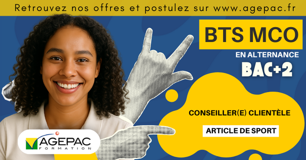 CONSEILLER(E) CLIENTÈLE (H/F) - BTS MCO EN ALTERNANCE - Article de  SPORT | REF960