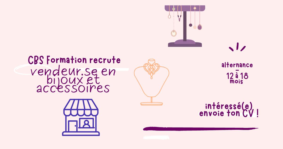 conseiller de vente H/F en bijoux et accessoires en apprentissage I Le Port I CBS Formation