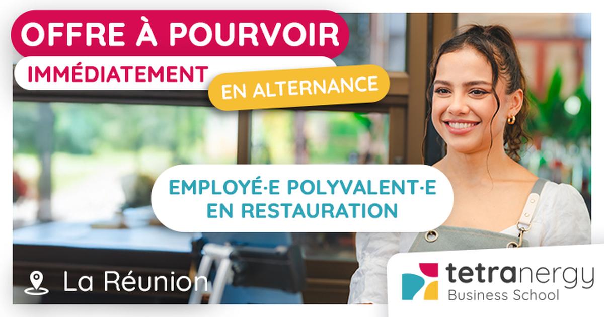 2 EMPLOYÉ·ES POLYVALENT·ES EN RESTAURATION (Saint-Pierre)