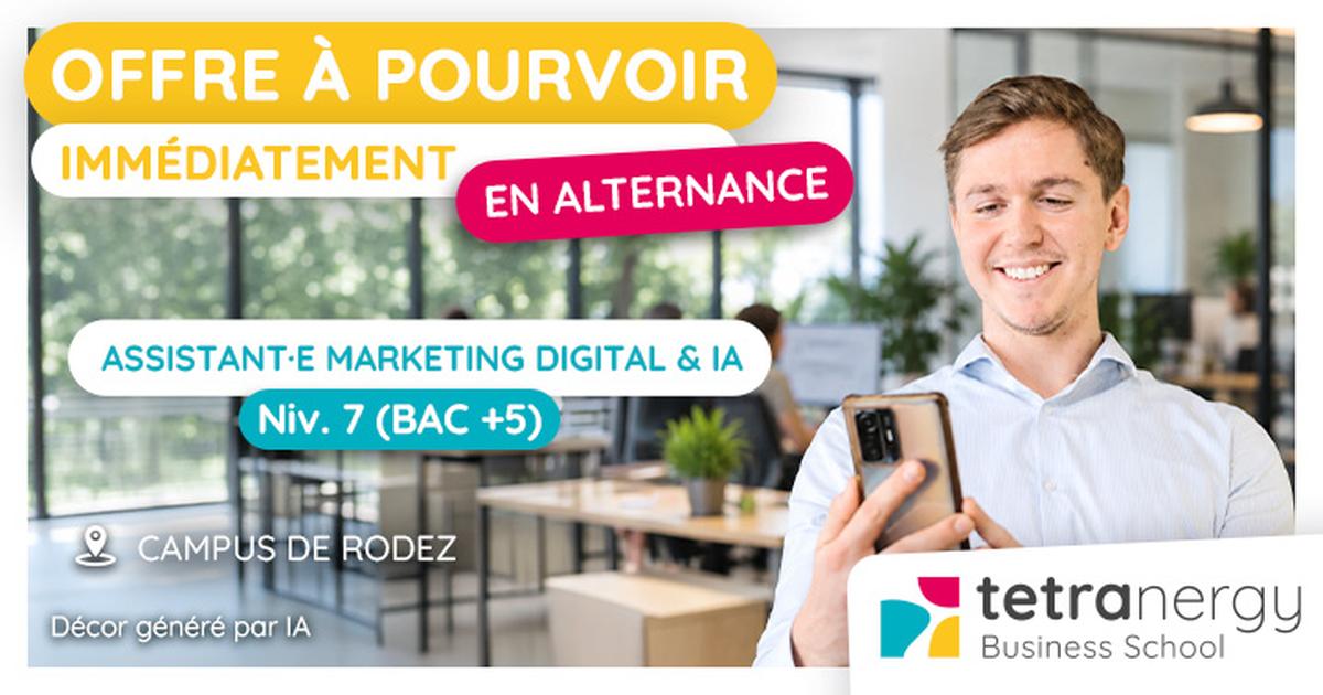 ASSISTANT·E MARKETING DIGITAL & IA (Rodez)