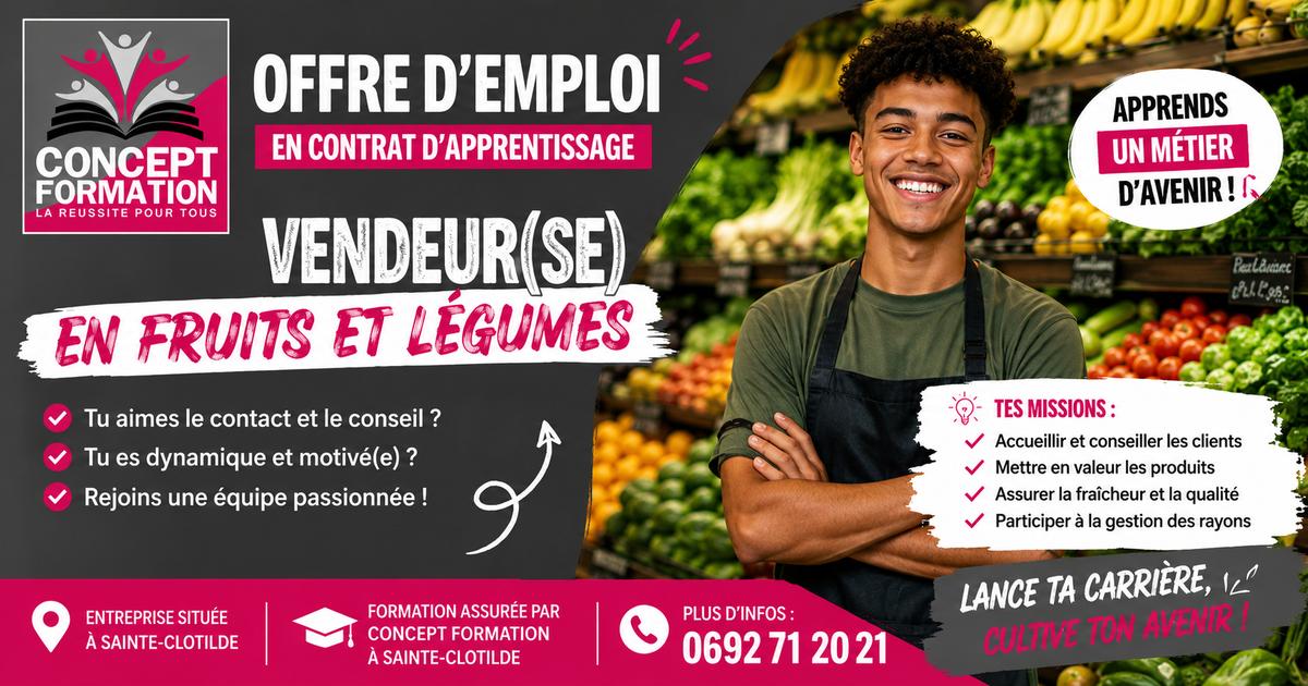 Vendeur/Vendeuse en fruits et légumes